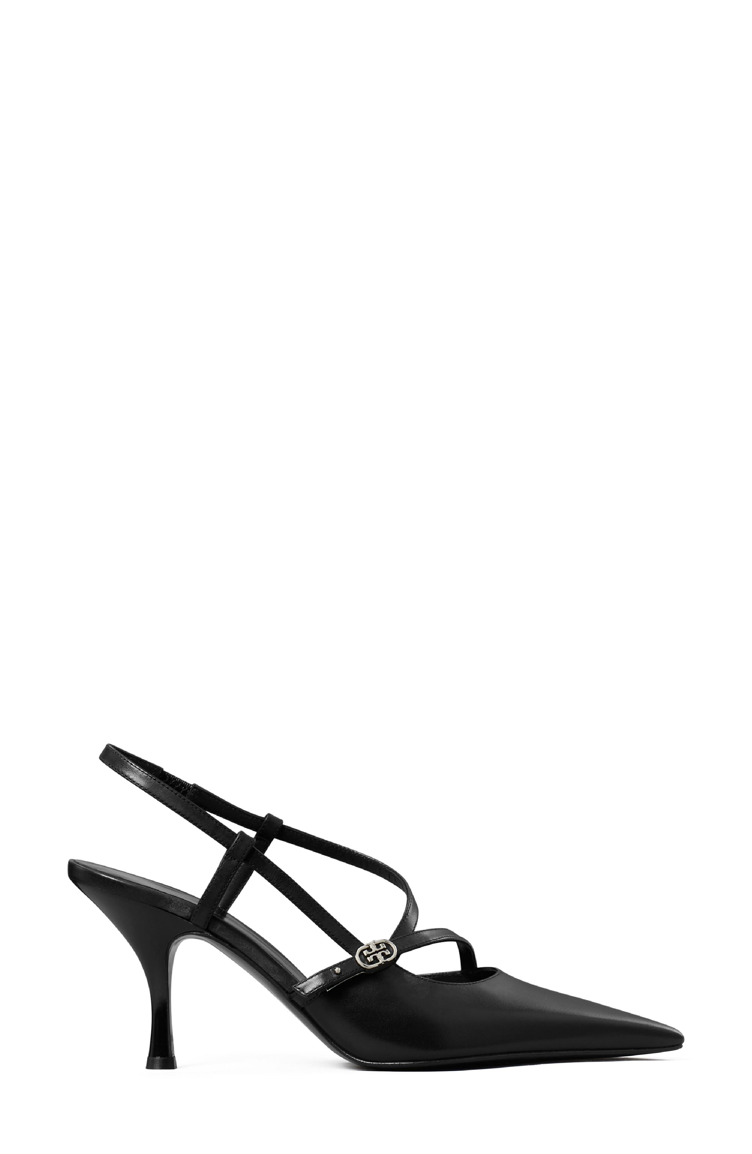 Double T Buckle Strap Pump, Alternate, color, PERFECT BLACK
