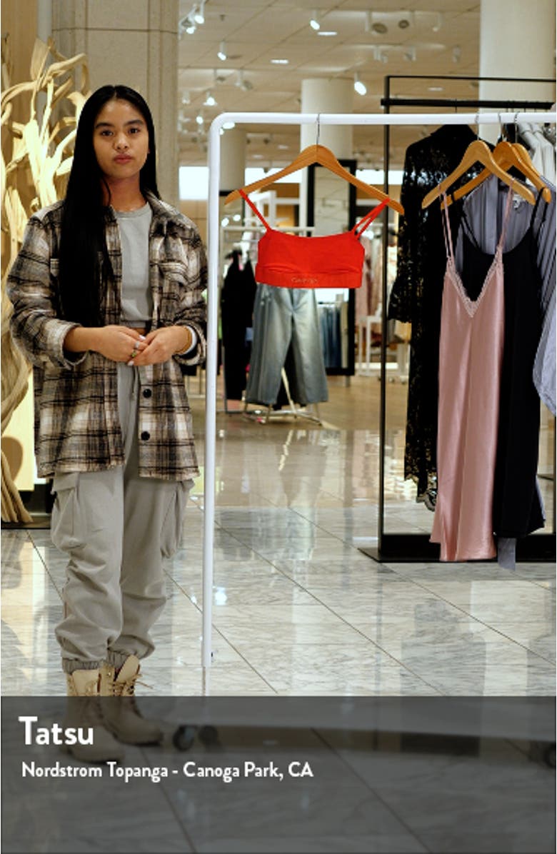 Unlined Cotton Blend Wireless Bra, sales video thumbnail