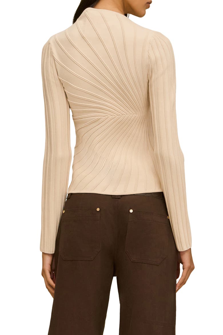 Paulette Ribbed Top, Alternate, color, DOVE