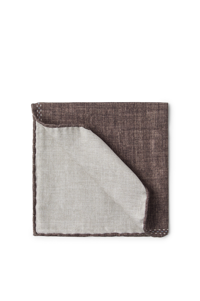 Silk pocket square, Main, color, Brown