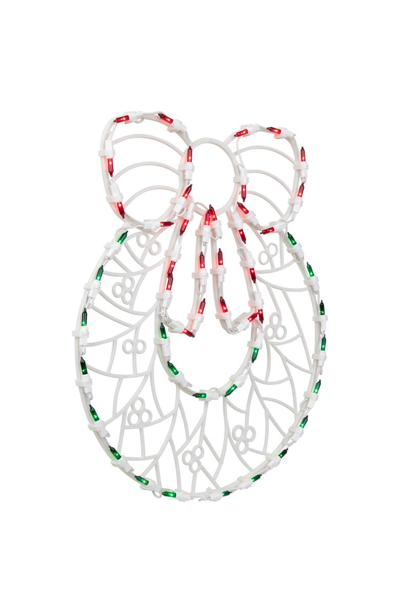 Northlight Lighted Wreath Window Silhouette Christmas Decoration - 16", Alternate, color, 