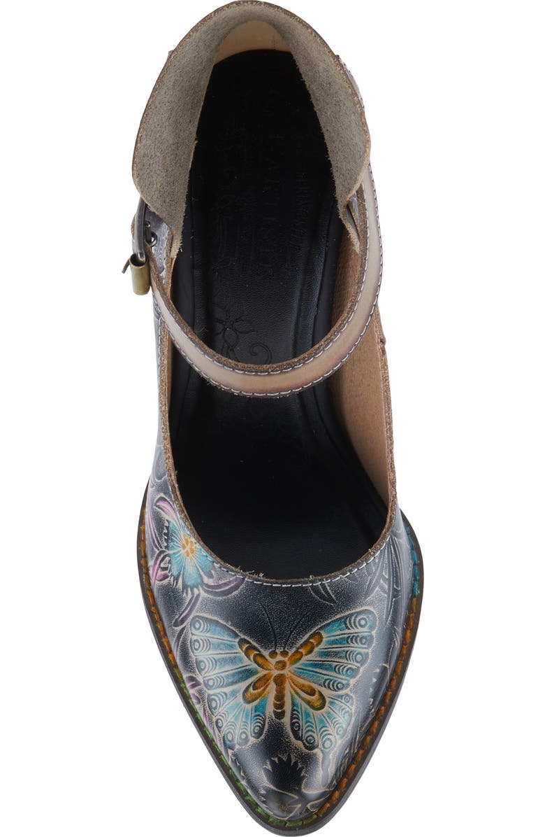 L'Artiste by Spring Step Foxglove Ankle Strap Pump, Alternate, color, Black Multi