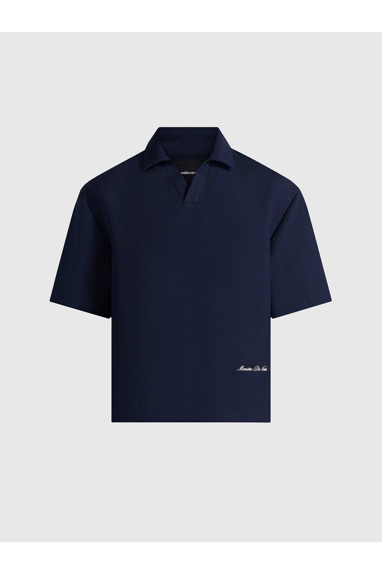 Joss Boxy Signature Polo Shirt, Alternate, color, Navy