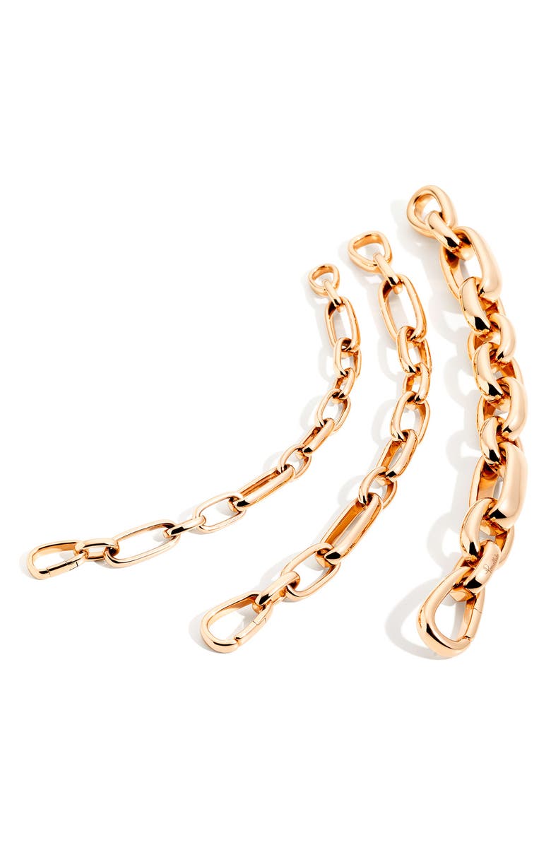 Pomellato Iconica Extraslim Chain Bracelet, Alternate, color, 18Krg