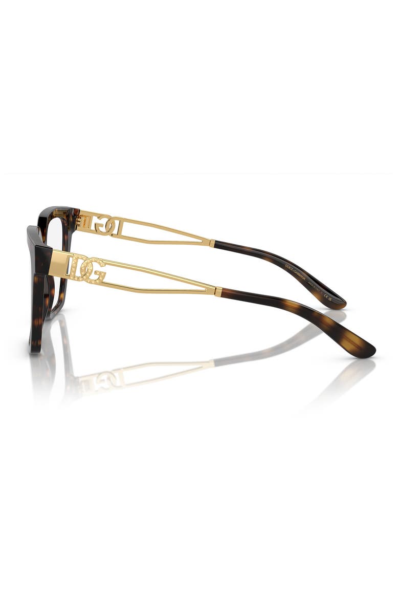 51mm Square Optical Glasses, Alternate, color, HAVANA / DEMO LENS
