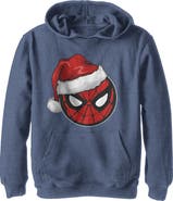 Marvel Boy's Marvel Christmas Spider-Man Santa Hat  Pull Over Hoodie