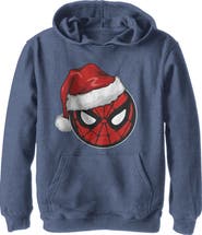 Marvel Boy's Marvel Christmas Spider-Man Santa Hat  Pull Over Hoodie