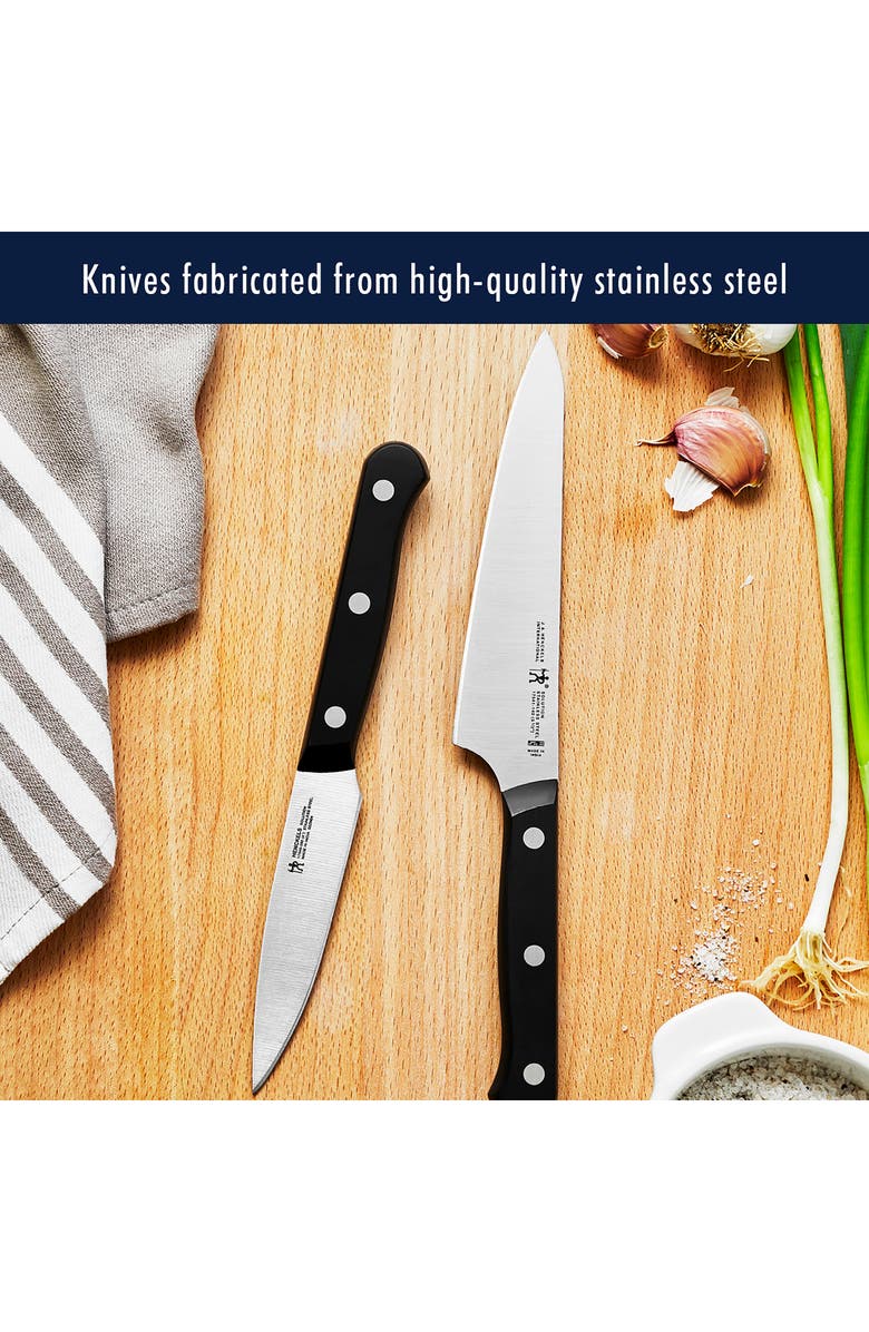 HENCKELS CUTLERY Solution 10-Piece Knife Block Set, Alternate, color, Black