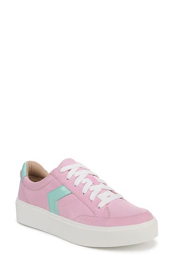 Dr. Scholl's Women's Madison-lace Closed Round Toe Lace Up Platform Sneakers In Pink/pink