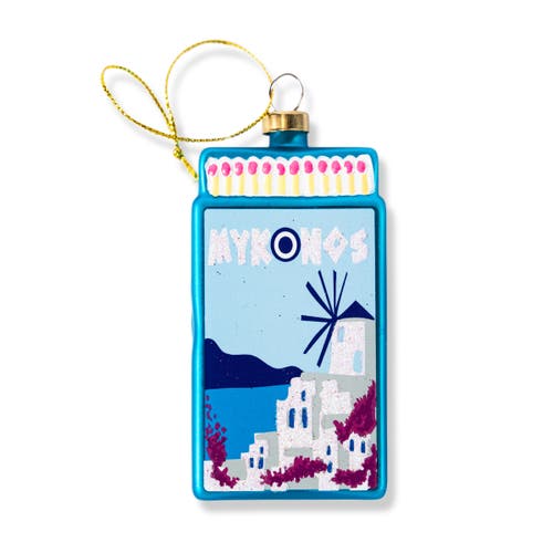 Furbish Matchbook Ornament In Blue