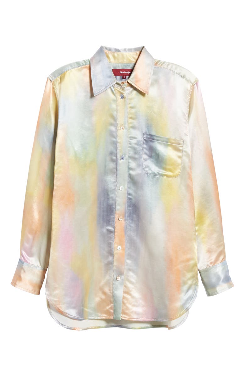 Sies Marjan Sander Tie Dye Satin Shirt, Alternate, color,