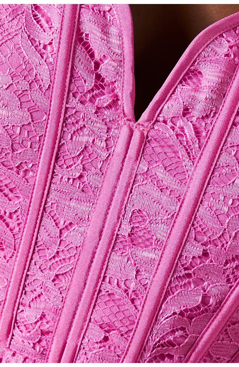 Coast Lace Pleated Maxi Dress, Alternate, color, Pink