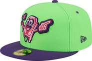 New Era Men's New Era Neon Green Beloit Sky Carp Copa de la Diversión 59FIFTY Fitted Hat