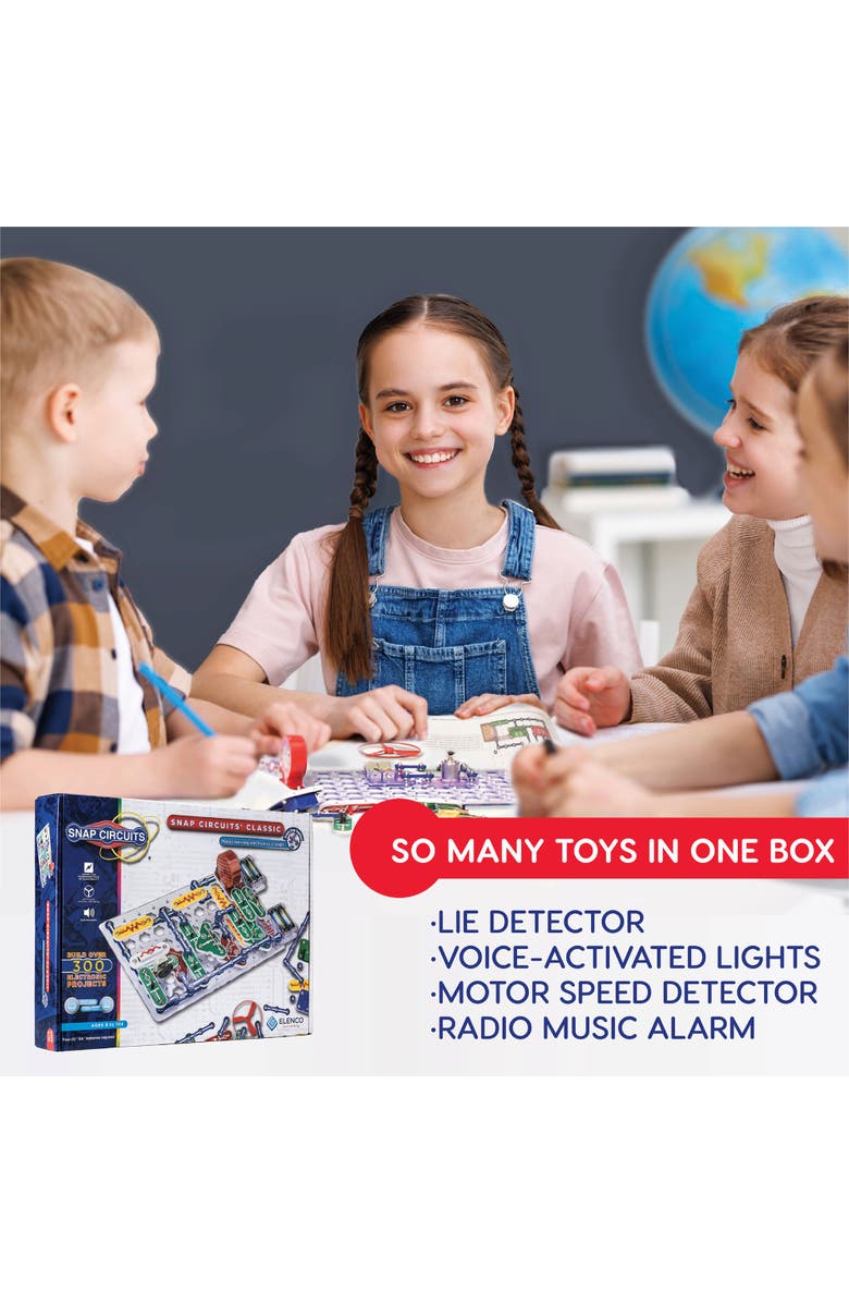 Snap Circuits Elenco Snap Circuits Sc300, Kids Ages 8+, Alternate, color, Multicolored