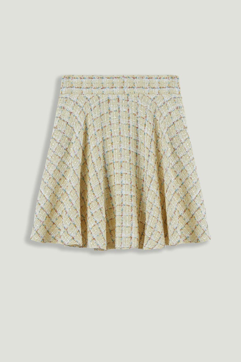 Ruffle Tweed Mini Skirt, Alternate, color, Multi-Colored
