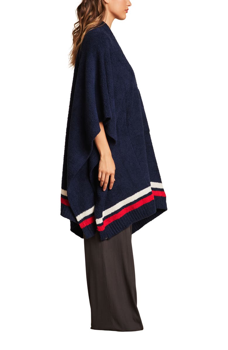 Barefoot Dreams<sup>®</sup> CozyChic<sup>®</sup> Atlanta Braves Everything Poncho, Alternate, color, Braves Multi