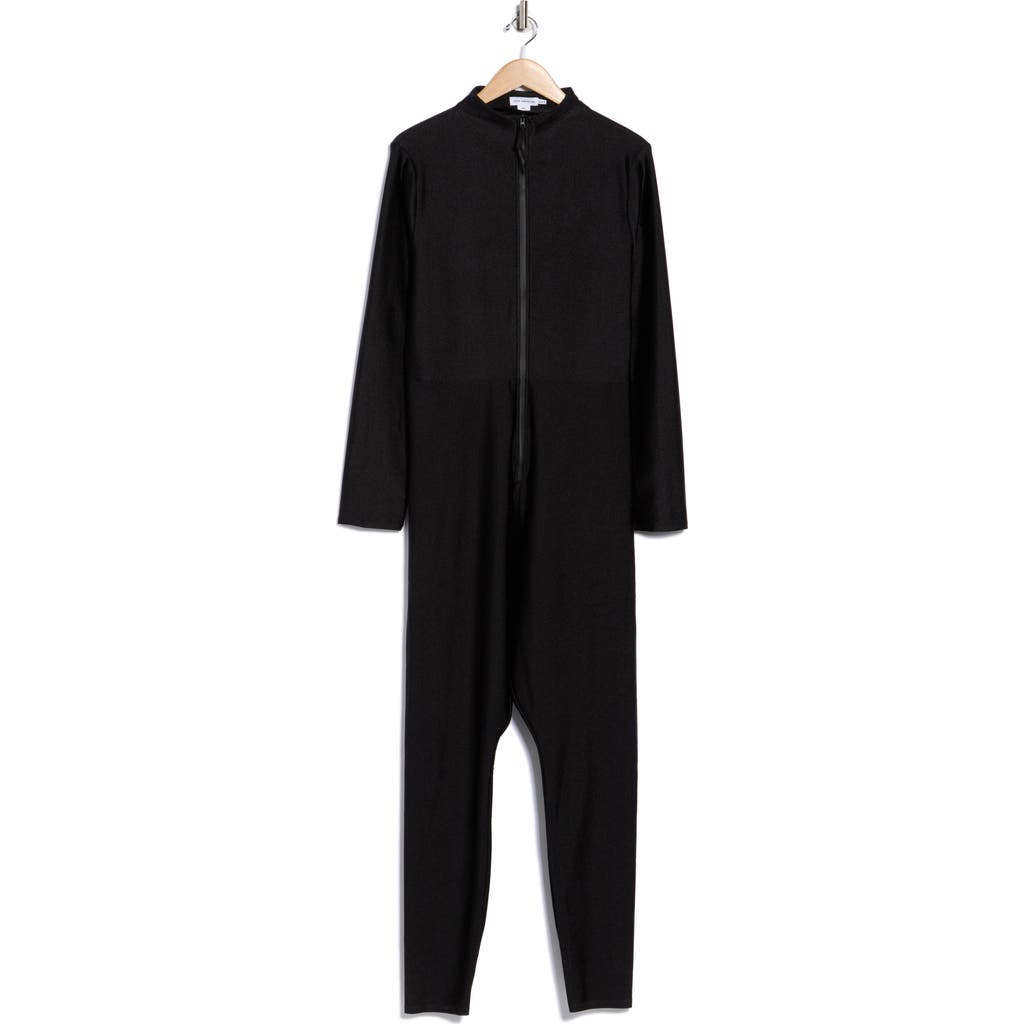 Good American Zip Jumpsuit In Transparent