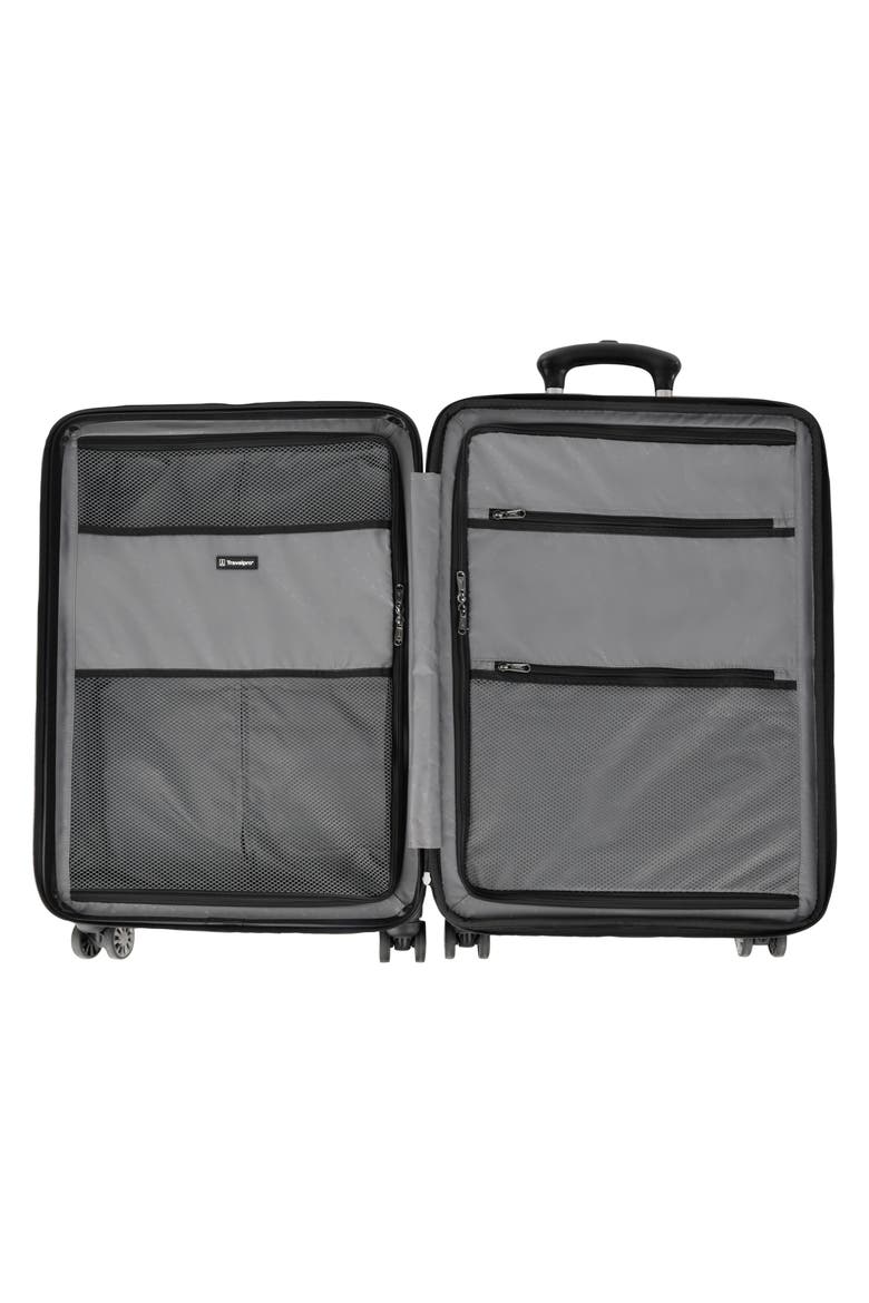 Rollmaster™ Lite 2 24-Inch Expandable Medium Checked Hardside Spinner Luggage, Alternate, color, WHITE MATTE