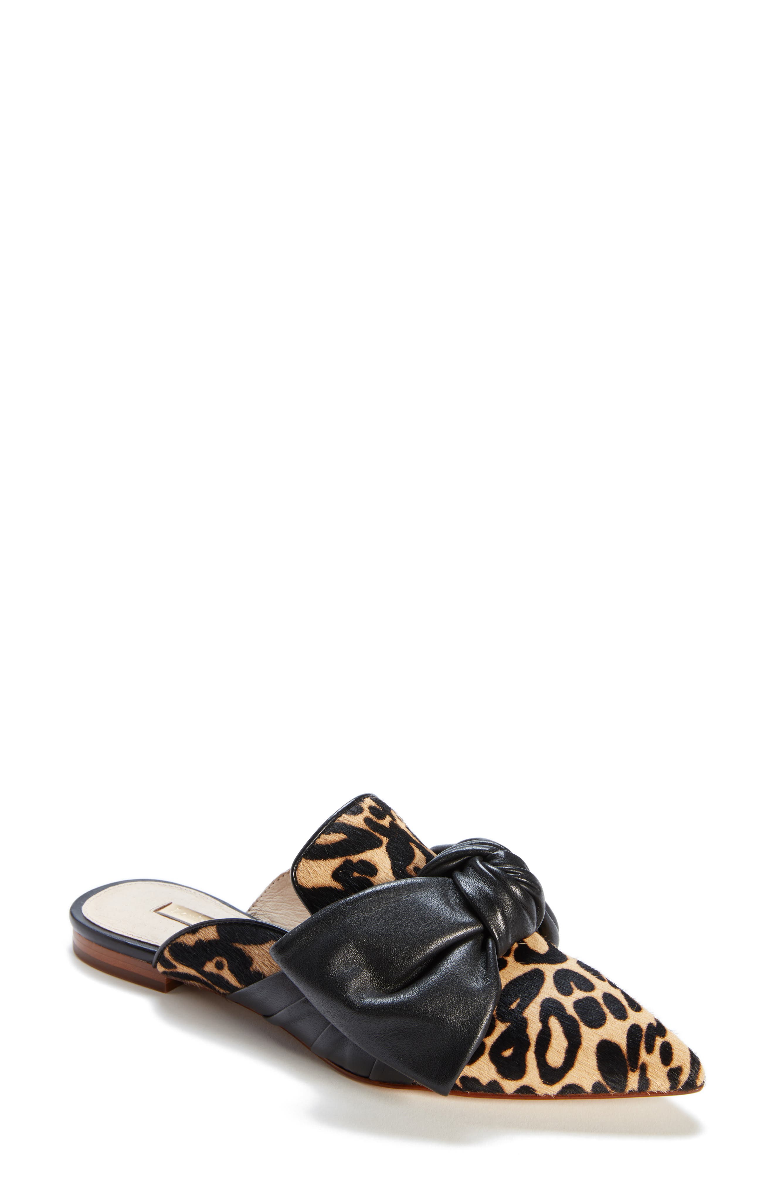 Louise et Cie Cela Genuine Calf Hair Bow Mule, Main, color, 