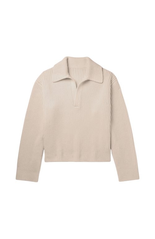 Kip. Kip Merino Cashmere Lounge Sweater In Neutral