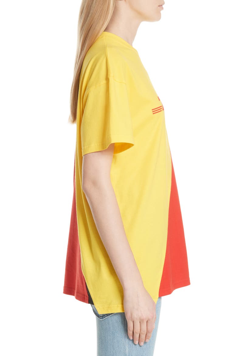 DHL Cut-Up Tee, Alternate, color, YELLOW