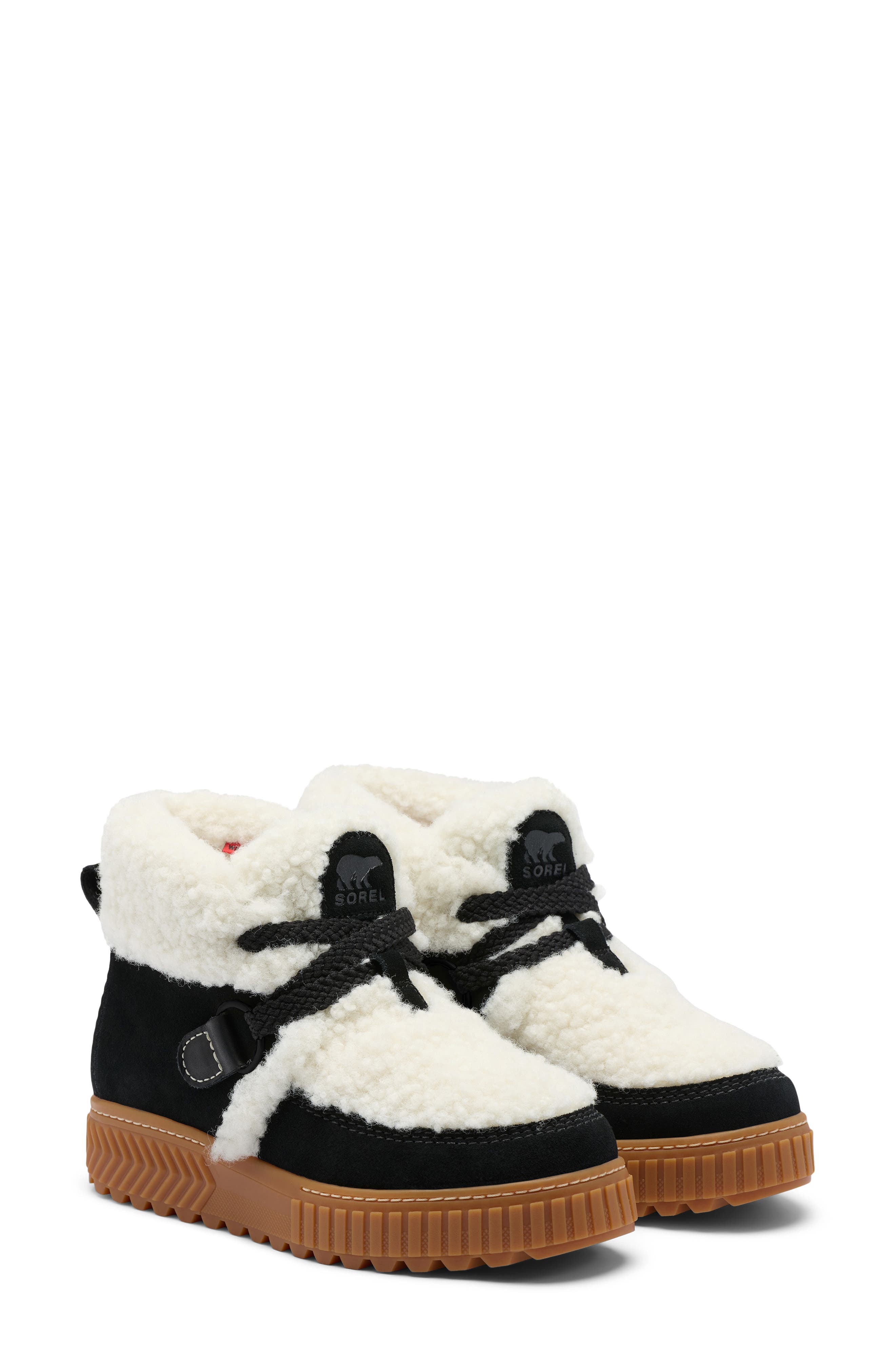 Ona Ave Alpine Snowcap Waterproof Boot, Main, color, BLACK/ NATURAL