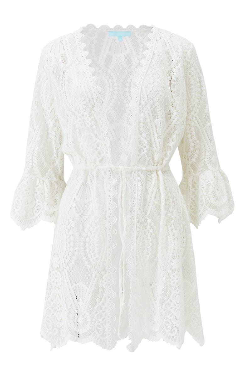 Melissa Odabash Naia Knit Cover-Up, Alternate, color, White
