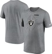 Nike Men's Nike  Heather Charcoal Las Vegas Raiders Legend Icon Performance T-Shirt