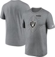 Nike Men's Nike Heather Charcoal Las Vegas Raiders Legend Icon Performance T-Shirt