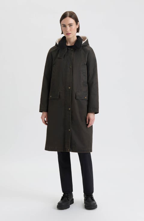 Ellie Coated Padded Longline Coat