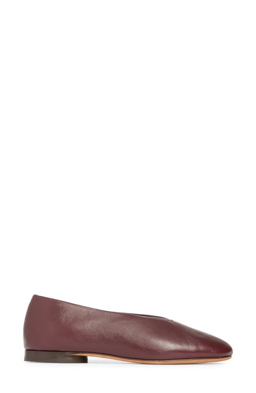 Mansur Gavriel Glove Flat In Brown