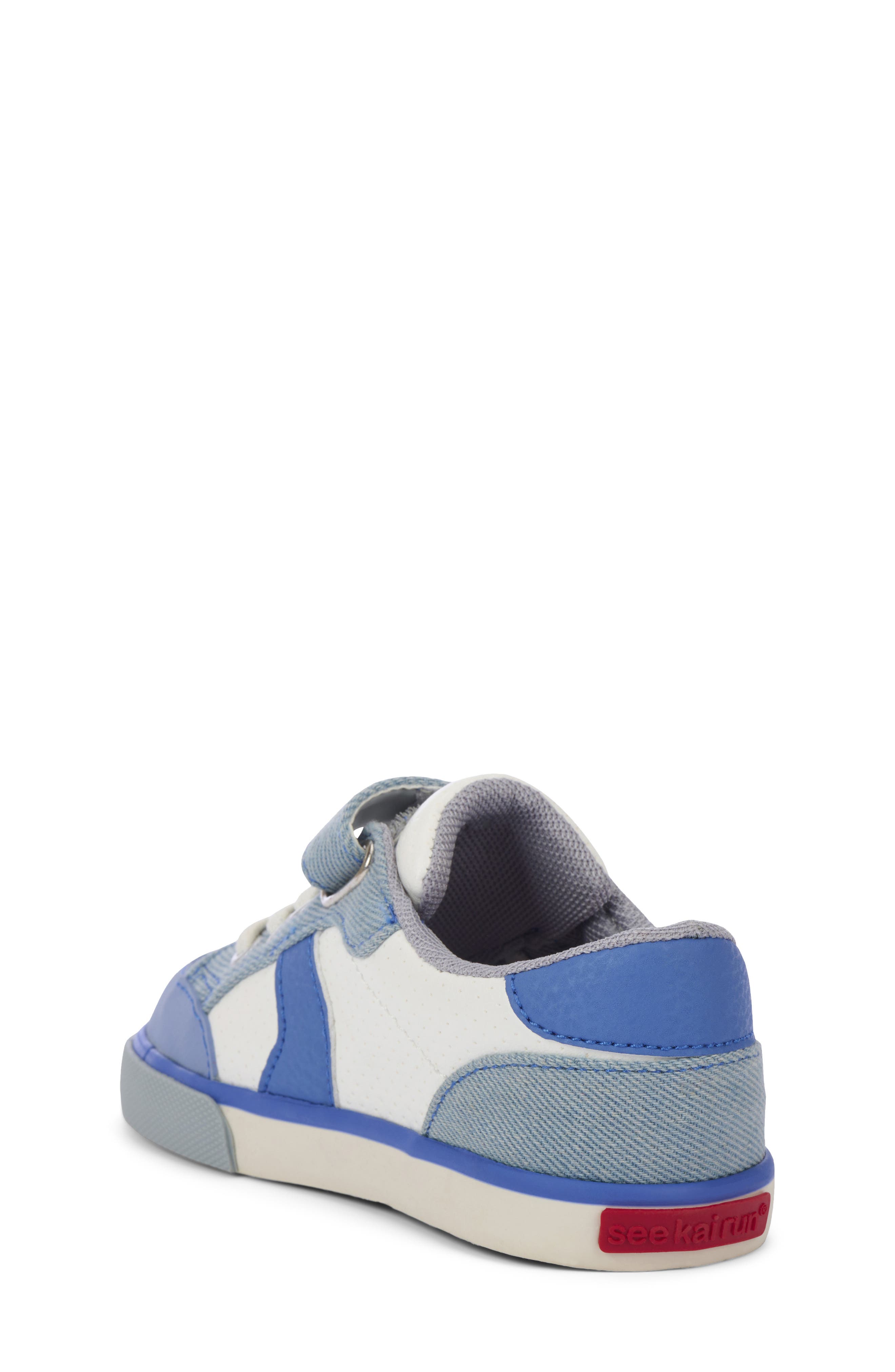 See Kai Run Kids' Connor Sneaker, Alternate, color, White/Washed Denim