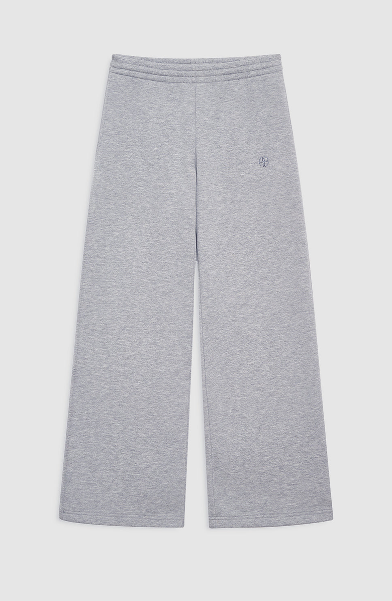 ANINE BING Monogram Kacey Sweatpant, Alternate, color, Medium Heather Grey