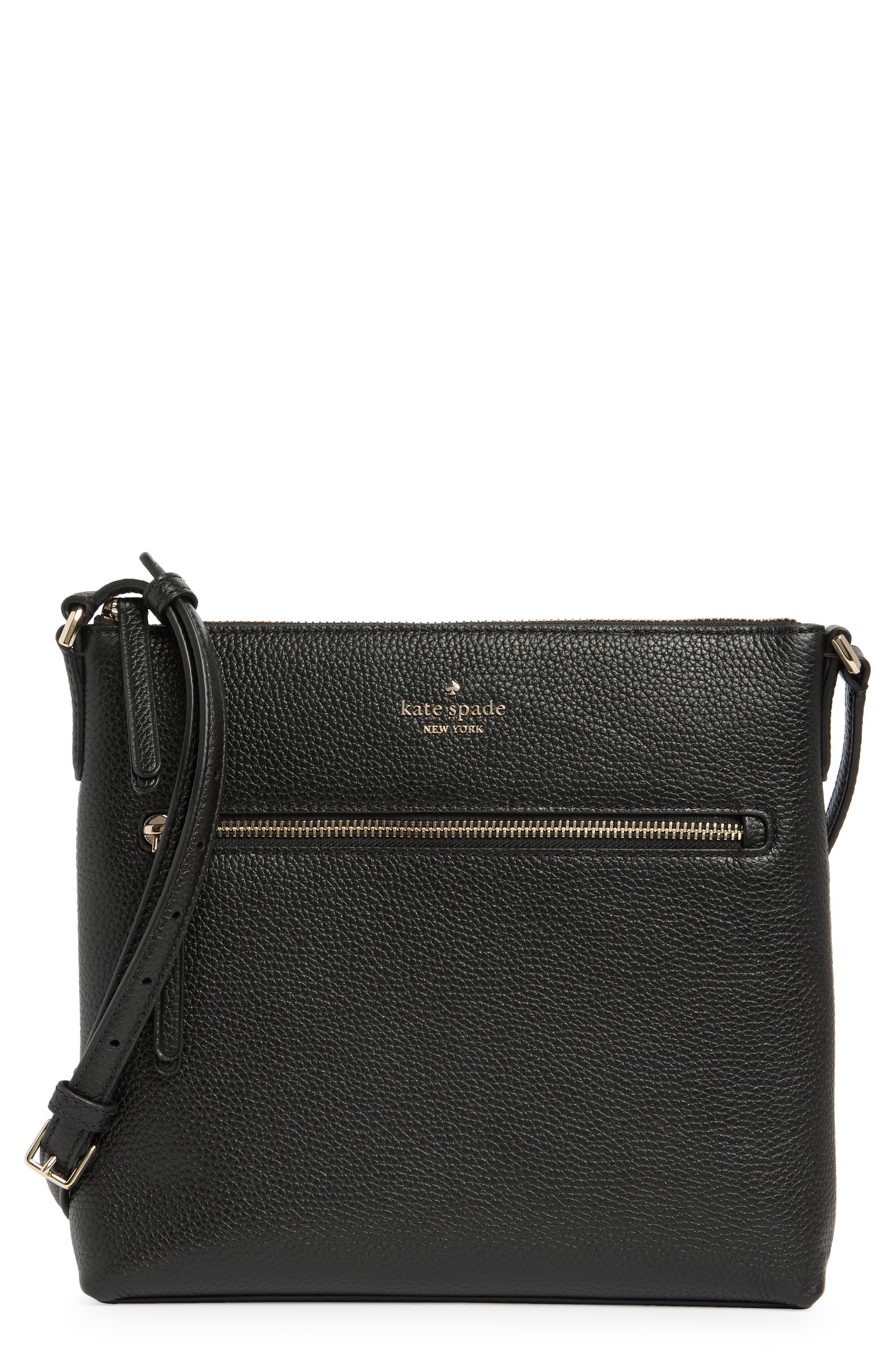 Kate Spade New York jackson top zip leather crossbody bag