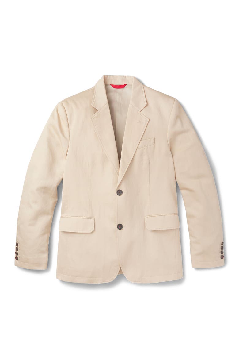 Pasmore Tailored Linen Blend Blazer, Alternate, color, Sand