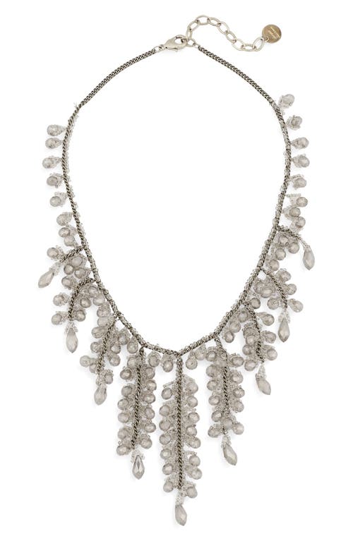 Deepa Gurnani Felice Frontal Necklae In White