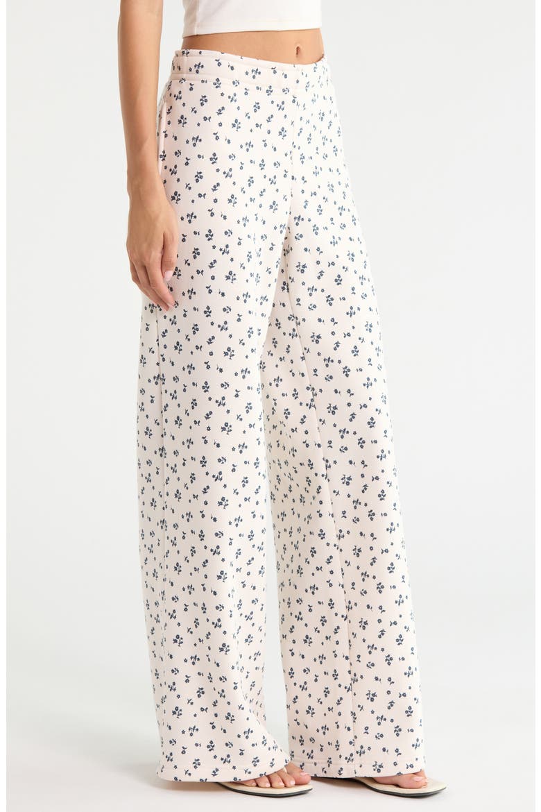 Ditsy Floral Baggy Sweatpants, Alternate, color, MULTI