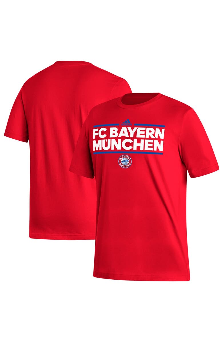 adidas Men's adidas Red Bayern Munich Dassler T-Shirt, Alternate, color, 