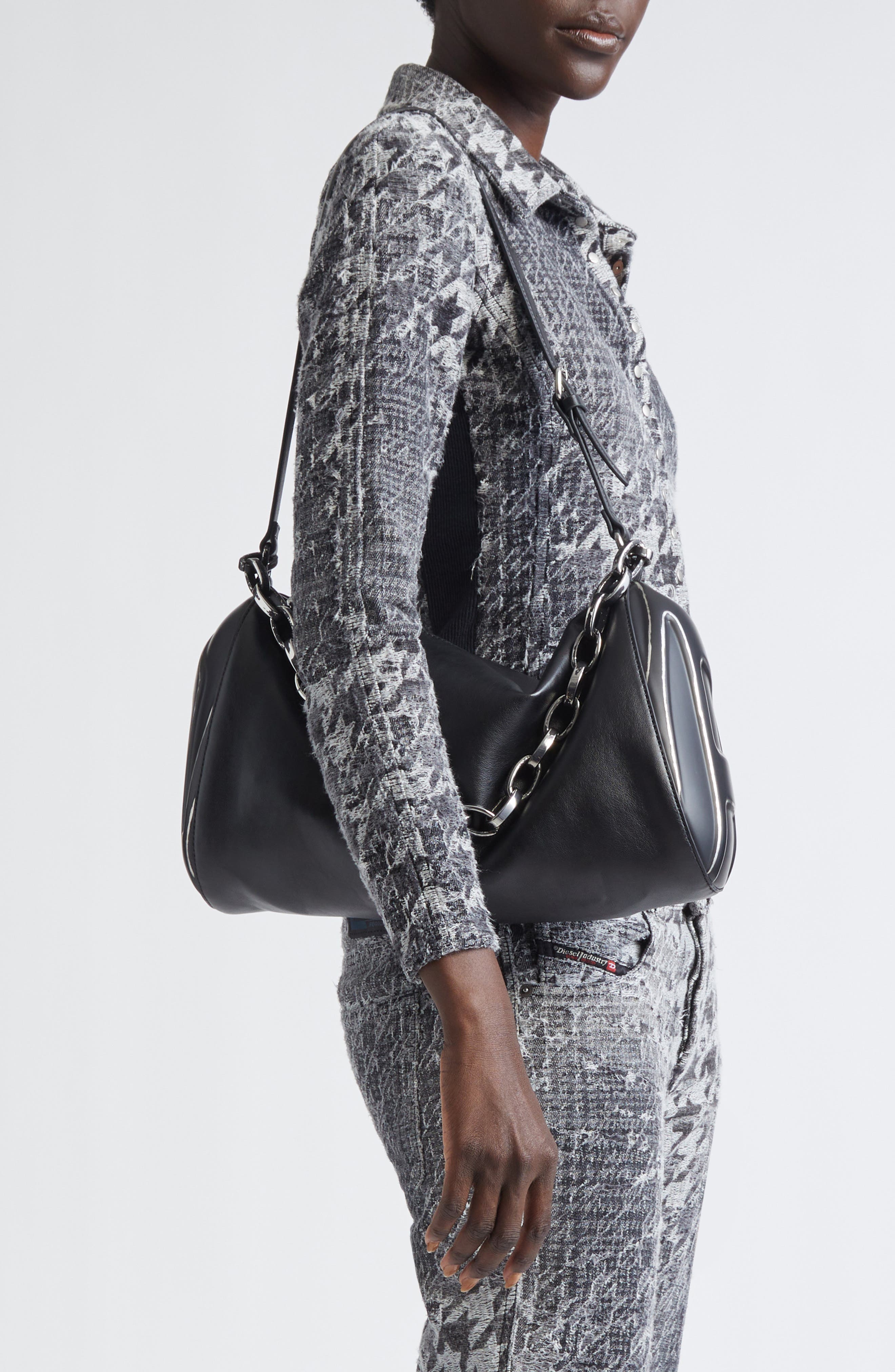 DIESEL<sup>®</sup> Load-D Faux Leather Shoulder Bag, Alternate, color, 