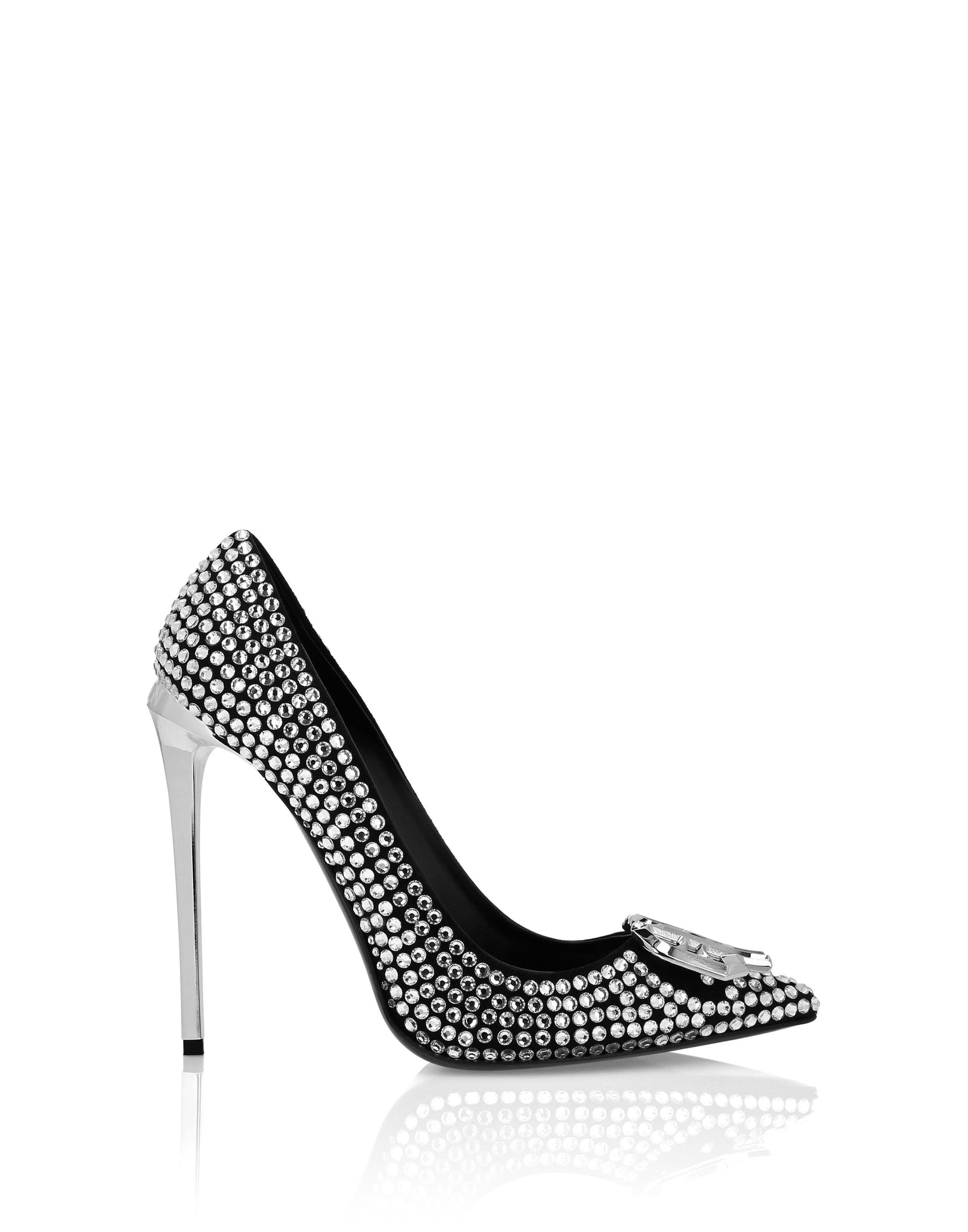 Strass High Plein Heels Decollete Gothic Plein Women, Alternate, color, crystal