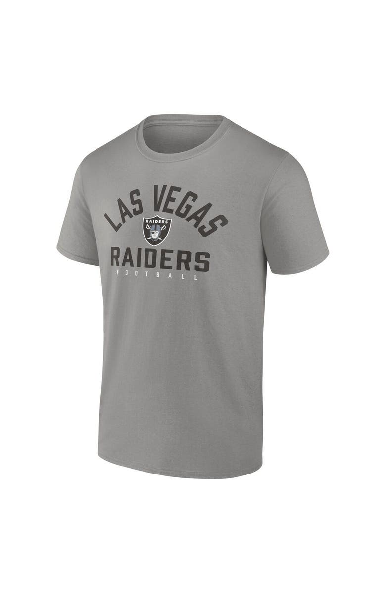 FANATICS Men's Fanatics Branded Black/Silver Las Vegas Raiders Player Pack T-Shirt Combo Set, Alternate, color, Black