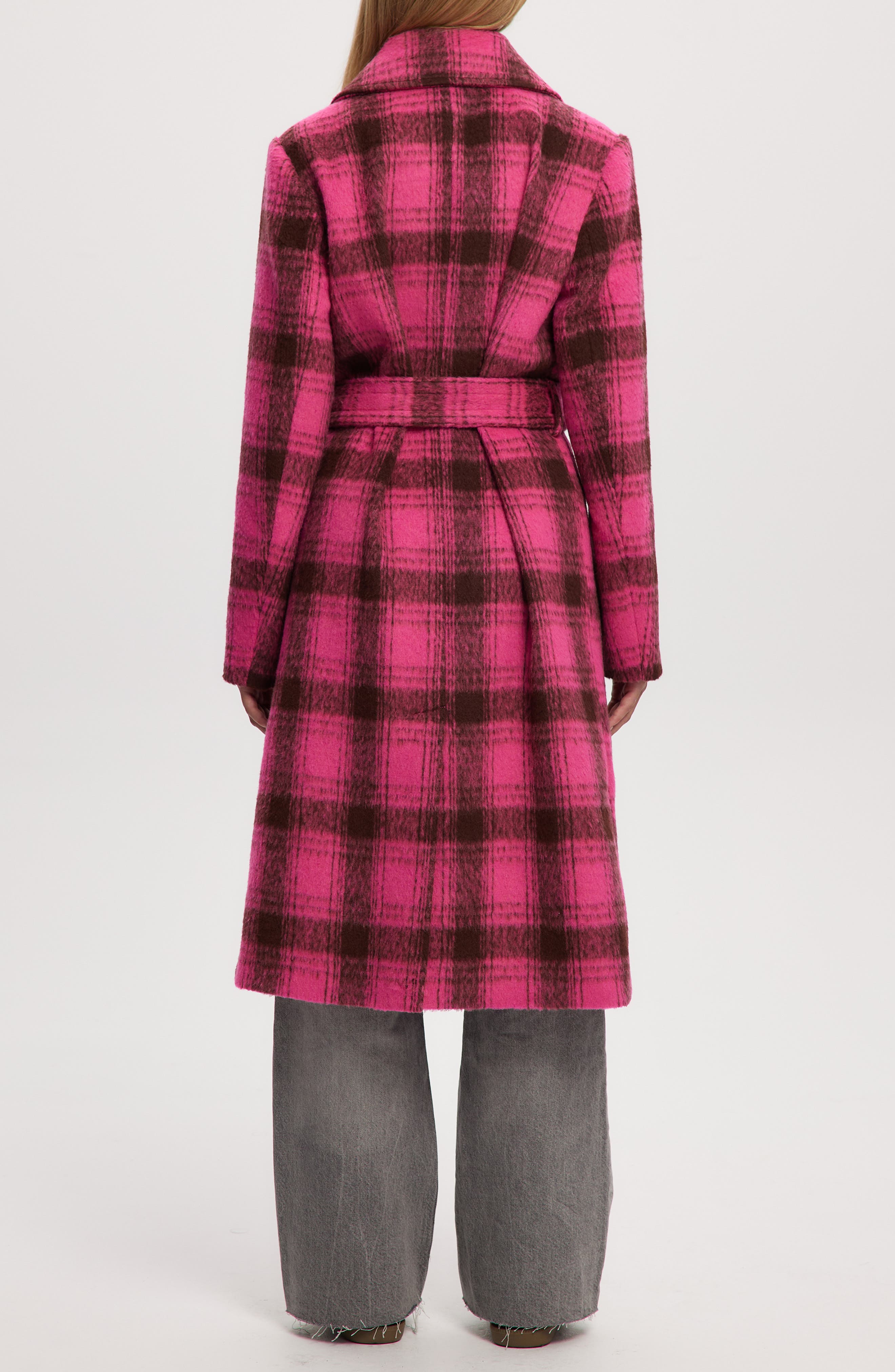 Katja Vegan Wool Plaid Coat - image 2