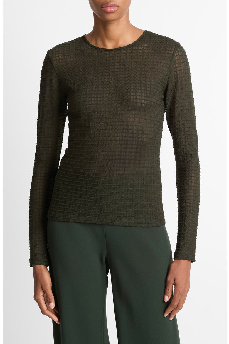Shadow Grid Top, Main, color, VERDE