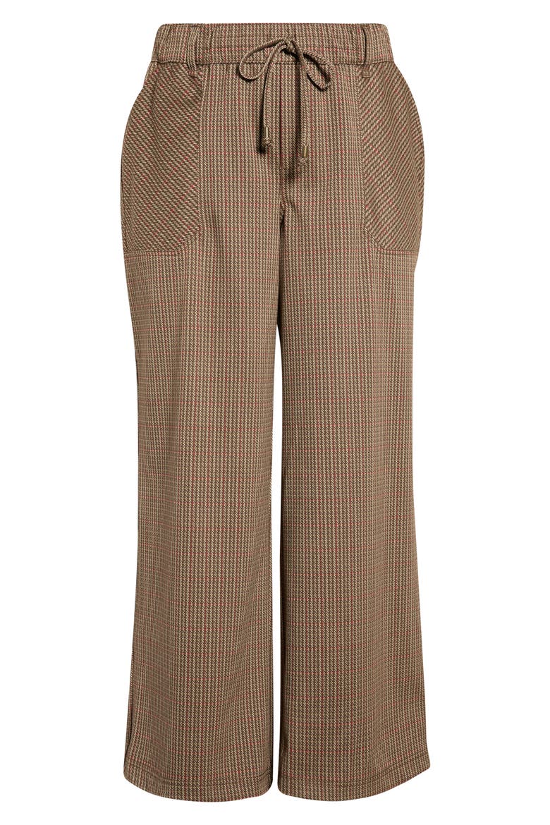 High Waist Wide Leg Pants, Alternate, color, WHEAT RED MULTI