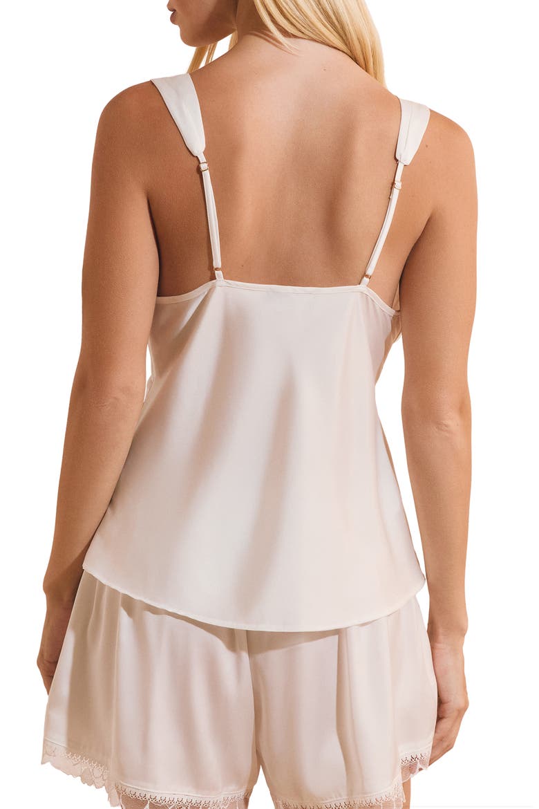 Bridal Bliss Lace Trim Camisole, Alternate, color, WHITE