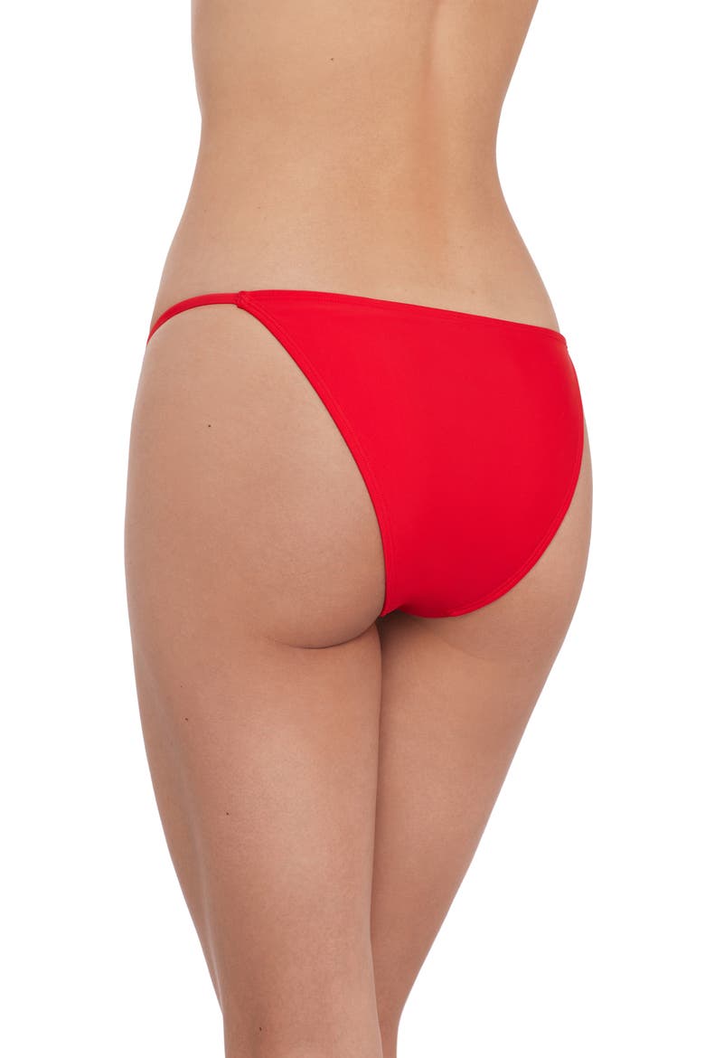 Chain Strap Bikini Bottoms, Alternate, color, CHERRY RED