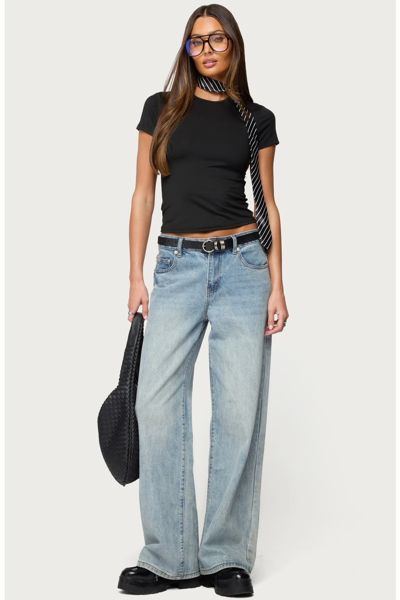 Tay Crop T-Shirt, Alternate, color, BLACK