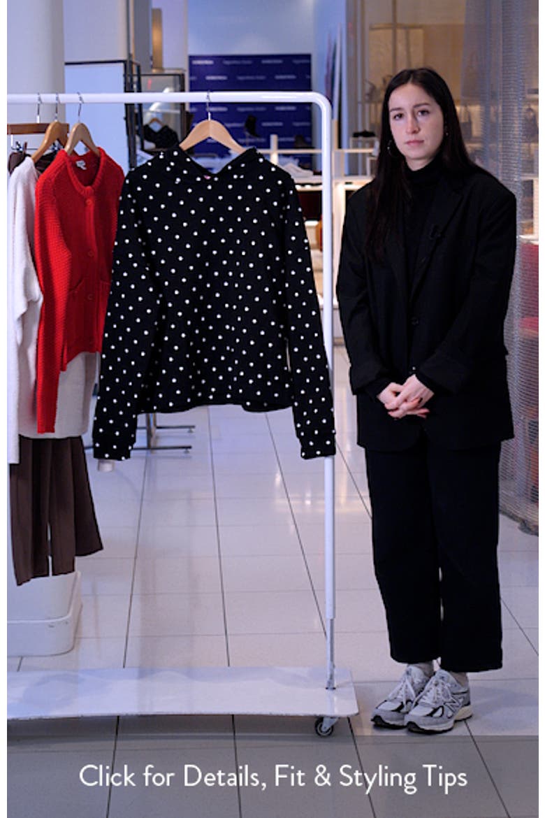 Chelsie Polka Dot Hoodie (Women) | Nordstrom
