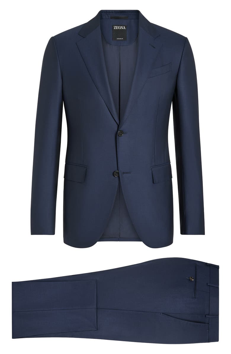 ZEGNA 15Milmil15 Micro Pattern Wool Suit, Alternate, color, 
