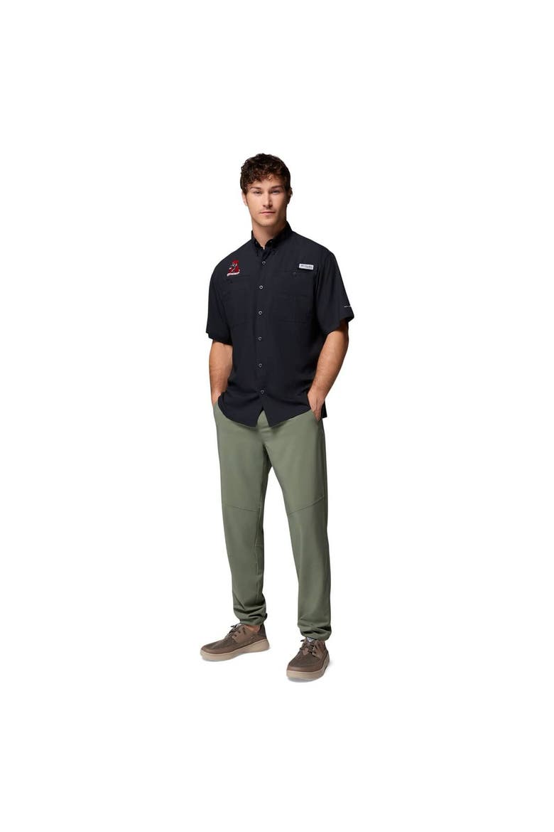 Men's Columbia Black Alabama Crimson Tide Tamiami Omni-Shade Button-Down Shirt, Alternate, color, Black